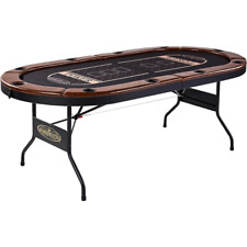 Barrington Charleston 10 Player Folding Poker Table, Oval Card Table, Casino Sty picture