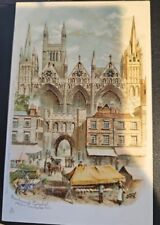 Vtg Raphael Tuck Post Card Cathedral England Peterborough Undivided Back  picture
