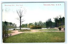 Norumbega Park River Court Auburndale MA Massachusetts Early Postcard picture