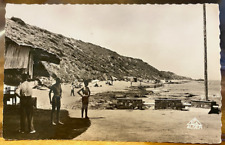 Vintage RPPC La Plage ORAN Beach Georges-Clemenceau ALGERIA Real Photo Postcard picture