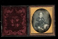 1/6 Daguerreotype of a Woman, Full Case c1850 2574(x) picture