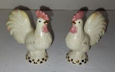 Lenox Rise ‘n Shine Rooster Salt & Pepper Shakers S&P Bird Pair picture