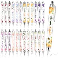 Christian Bible Ballpoint Pens: 24 pcs Inspirational Religious Quotes Notebook  picture