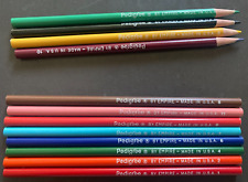 Lot of 12 vintage Pedigree by Empire Colored Pencils (USA) - 8 NEVER USED picture