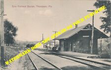 Erie Railroad Thompson PA station DB postally unused picture