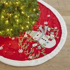 Pier 1 Imports Light-Up LED Snowman Christmas Tree Skirt - 50