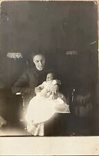 RPPC Osage City Kansas Sweet Mother Gertie with Baby Real Photo Postcard 1914 picture