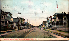 Vintage C. 1907 Street View of Central Ave. Ocean City New Jersey NJ Postcard picture