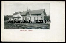 LAC EDOUARD Quebec Postcard 1900s Train Station picture