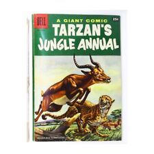 Dell Giant Comics: Tarzan's Jungle Annual #5 in Fine condition. Dell comics [b% picture