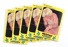 Lot of (5) 1986 Monty WWF Wrestling Stars Ric Flair & Dusty Rhodes Card #60 picture