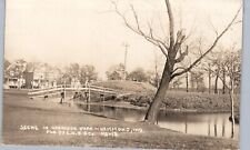 HARRISON PARK hammond in real photo postcard rppc indiana history picture