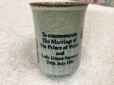 Vintage Dunoon Ceramics Mug Cup Prince Charles Diana Spencer Marriage 1981 Rare picture