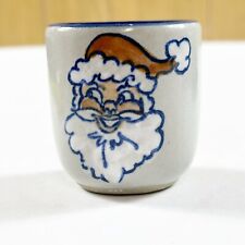 Vtg Louisville Stoneware Pottery Santa Holiday Cheer Toothpick Holder Christmas picture