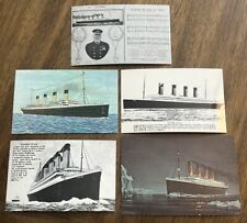 Vintage S.S. Titanic Postcard Lot Of 5 Postcards Steamer - Unused 1970’s picture