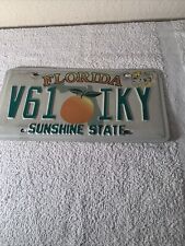 Vintage 2000s Florida License Plate V61-IKY License Sunshine State Mint Rare picture