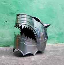 Medieval Wolf Head Helmet - 18 Gauge Steel Battle Ready Premium Armor picture