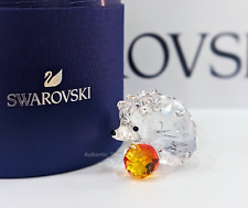 New 100% SWAROVSKI Crystal Hedgehog with Apple Display Deco Figurine 5532203 picture