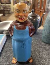 Vintage Pope Monk Bottle Stopper Antique Hand Carved Painted Rare Collectable picture