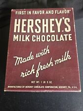 Vintage EMPTY Hershey's Milk Chocolate Candy Bar Box - Rare Collector's Item picture