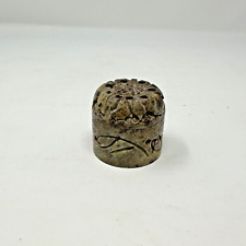 Carved Asian Soapstone  Trinket Box picture