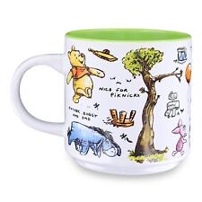 Disney Winnie the Pooh Allover Icons Ceramic Mug | Holds 13 Ounces picture