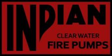 Indian Clear Water Fire Pumps, DB Smith & Co. NEW Sign 8x16