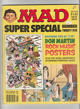 Mad Magazine Super Special 25 Rock Music no posters Incomplete picture