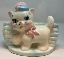 Vintage 1957 Conrad Ceramics Cat with Hat Ceramic Planter Dish picture