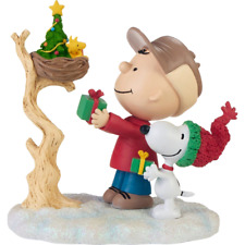 ✿ New PRECIOUS MOMENTS PEANUTS Figurine Snoopy Charlie Brown Christmas Woodstock picture