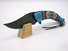 Masters Collection Native American Southwest Feather Knife-Turquoise Blue picture