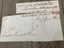 Isaac Hull Clipped Autograph U.S.Frigate Constitution 1810 picture