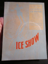 VINTAGE STAR BANGLED ICE REVUE ICE SHOW RESTAURANT CONTINENTAL AD 2 SIDES BBA23C picture