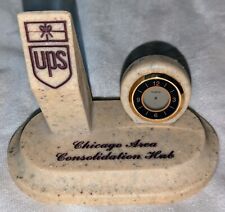 UPS Chicago Area Consolidation Hub World's Largest CACH Award Gift Desk Clock picture