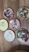 Vintage Collectors  Edition Cat Plates Lot Of 6 Cats & Kittens Different Scenes picture