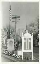 Fort Loudon PA * “Memorial Plot” RPPC 1940’s  Franklin Co. WWII   Lincoln Hwy. picture