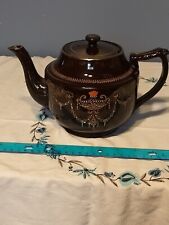 Vintage Brown Tea Pot With Raised Beading Made in England #1293 picture