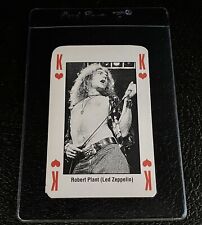 1993 Kerrang Card Led Zeppelin Robert Plant The King Of Metal Playing Card Rock picture