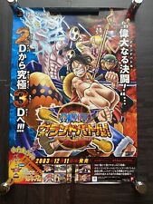 ONE PIECE Promo Poster B2 20.28x28.66in GRAND BATTLE 3 PS2 Official Item 2003 picture