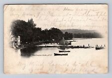 Chautauqua Lake NY-New York, Bemus Point, Boat Docks, Vintage c1906 Postcard picture