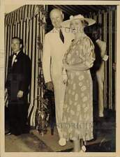 1937 Press Photo Mr. and Mrs. James A. Farley at wedding in Greenville, Delaware picture