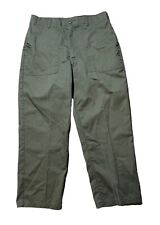 Vintage 80s OG 507 Trouser Pants Fatigue Military Olive Green Utility Fit 34x26 picture