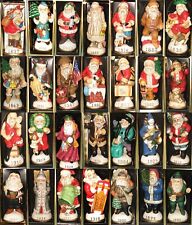 Vtg Memories Of Santa Christmas Ornaments In Box, Hand Painted **FREE SHIPPING** picture