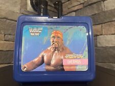 1989 WWF Superstars Hulk Hogan Blue Lunch Box Vintage picture