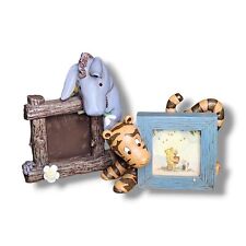 Classic Pooh Retired Disney Eeyore & Tigger Picture Frames Solid Heavy picture