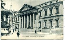Spain Madrid - Congreso de los  Duputados old postcard from booklet picture