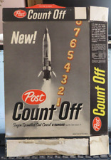 1962 Post  Count Off Cereal box RARE  - iconic - store used very rare original picture