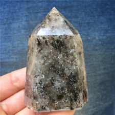0.37LB RareNatural Ghost quartz crystal obelisk wand point Healing TA1273-CAA-0 picture