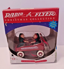 1999 Radio Flyer Elves Ride In A Streak O Lite Christmas Ornament NEW IN BOX picture