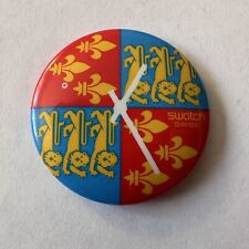 Rare Vintage Swatch Swiss Watch Button Pin Pinback Badge 1986 Lionheart 80s picture